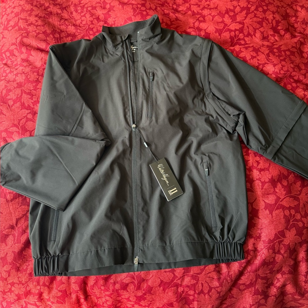 Walter Hagen Men's Black Windbreaker Jacket